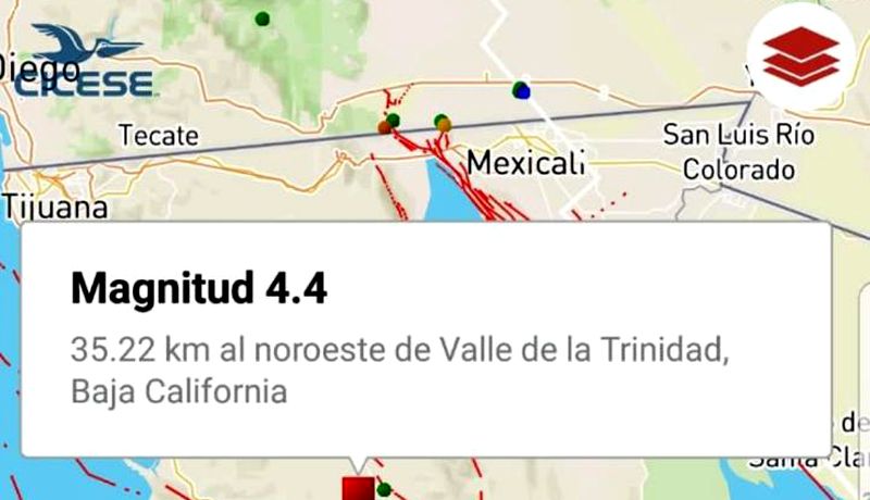 Se registra otro sismo en Ensenada;  era 4.4: PC BC